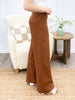 Dear Scarlett Women's REG/PLUS Solid Wide Leg Magic Pants, Rust