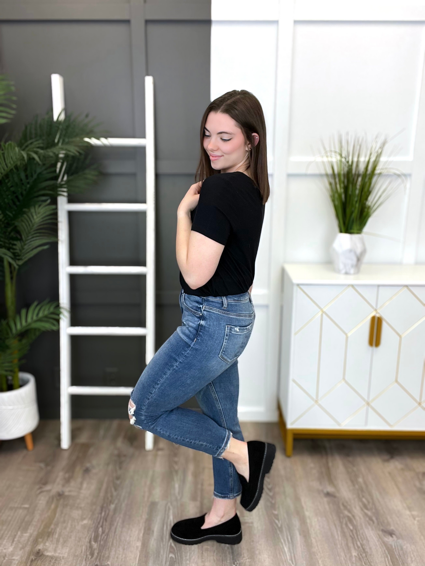 She's All That High Rise Mom Jeans by Mica Denim