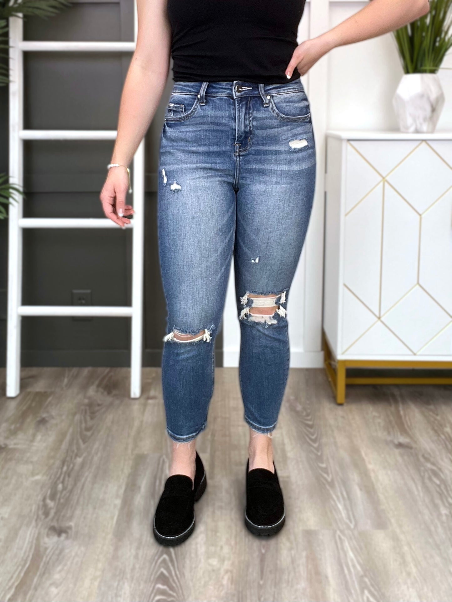 She's All That High Rise Mom Jeans by Mica Denim