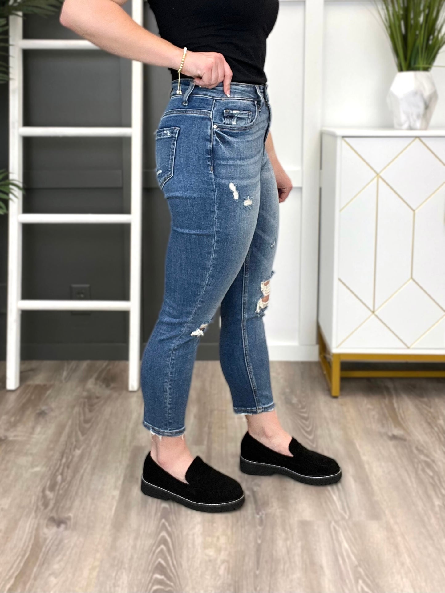 She's All That High Rise Mom Jeans by Mica Denim