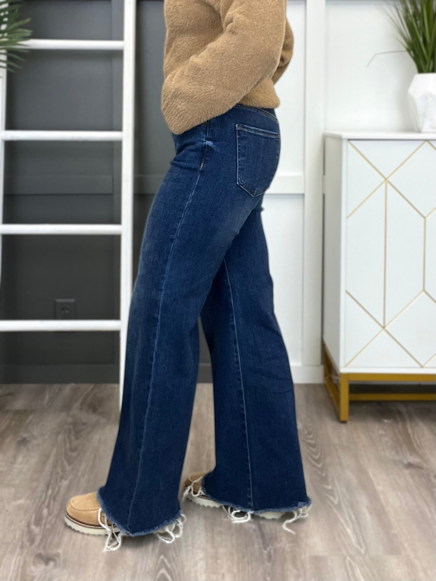 Dressed to Impress High-Rise Wide Leg Jeans by Risen