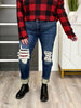 Judy Blue Be My Boyfriend Buffalo Plaid Boyfriend Jeans