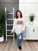 Women's Multi Color Christmas Tree Long Sleeve Graphic Top