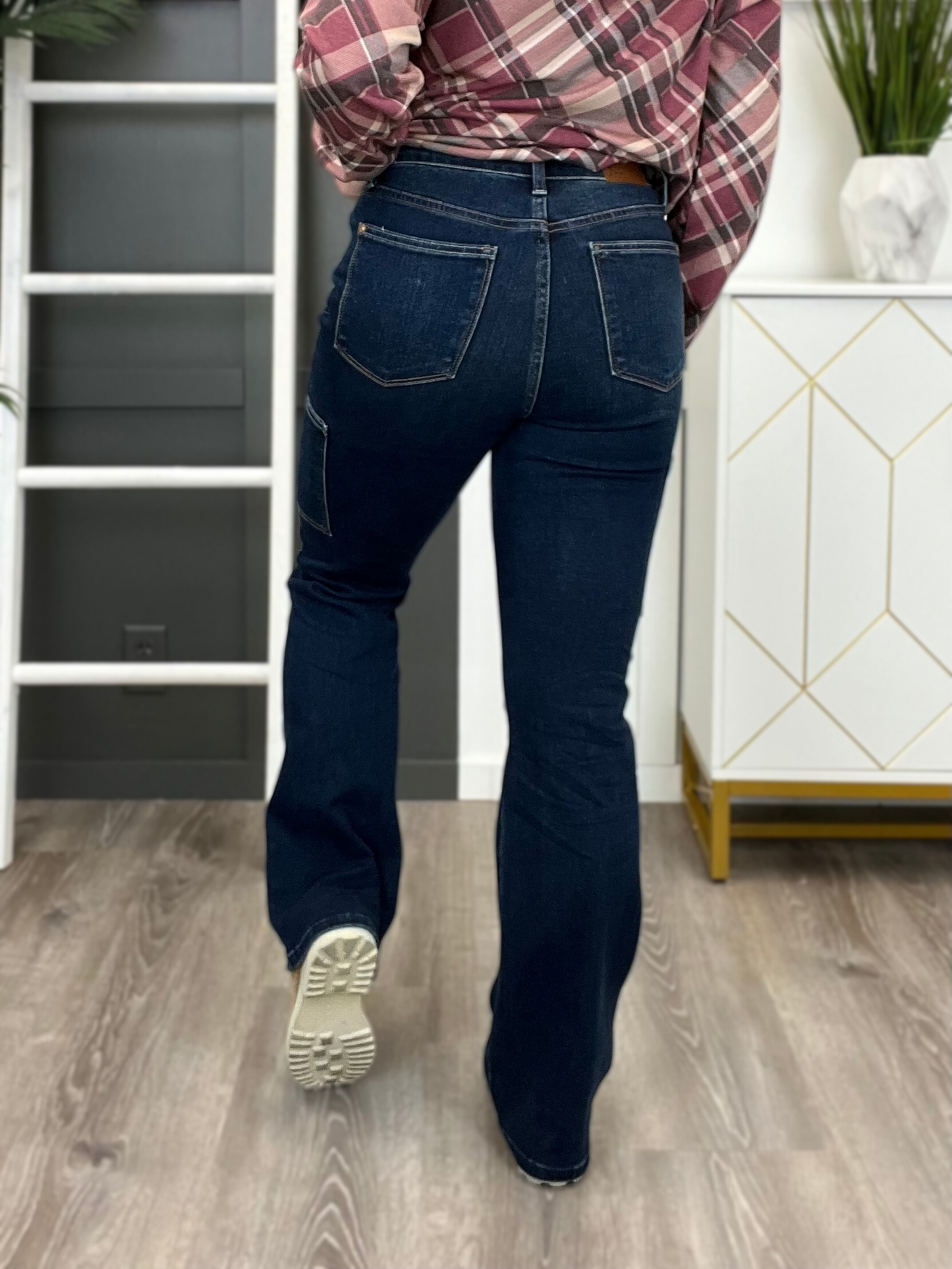 Judy Blue Cell Phone Pocket Bootcut Cargo Jeans