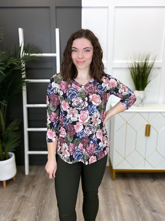 MPB Exclusive Floral Symphony Top