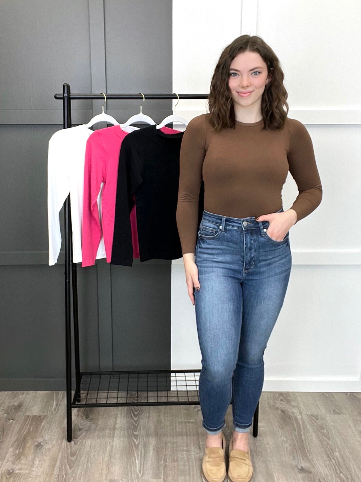 Round Neck Long Sleeve Confidence Booster Shape-Wear – Mint Pineapple ...