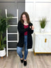 Women's Black Sequin Sweater Cardigan