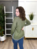 Women's Olive Long Sleeve Top