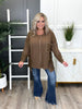 Women's Brown Long Sleeve Top