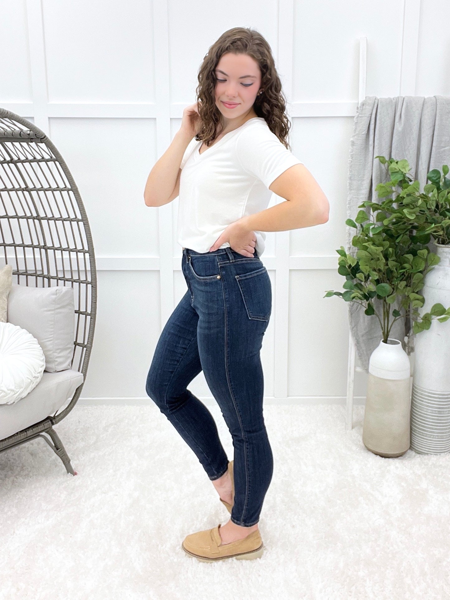 No Regrets High Rise Skinny Jeans by RFM
