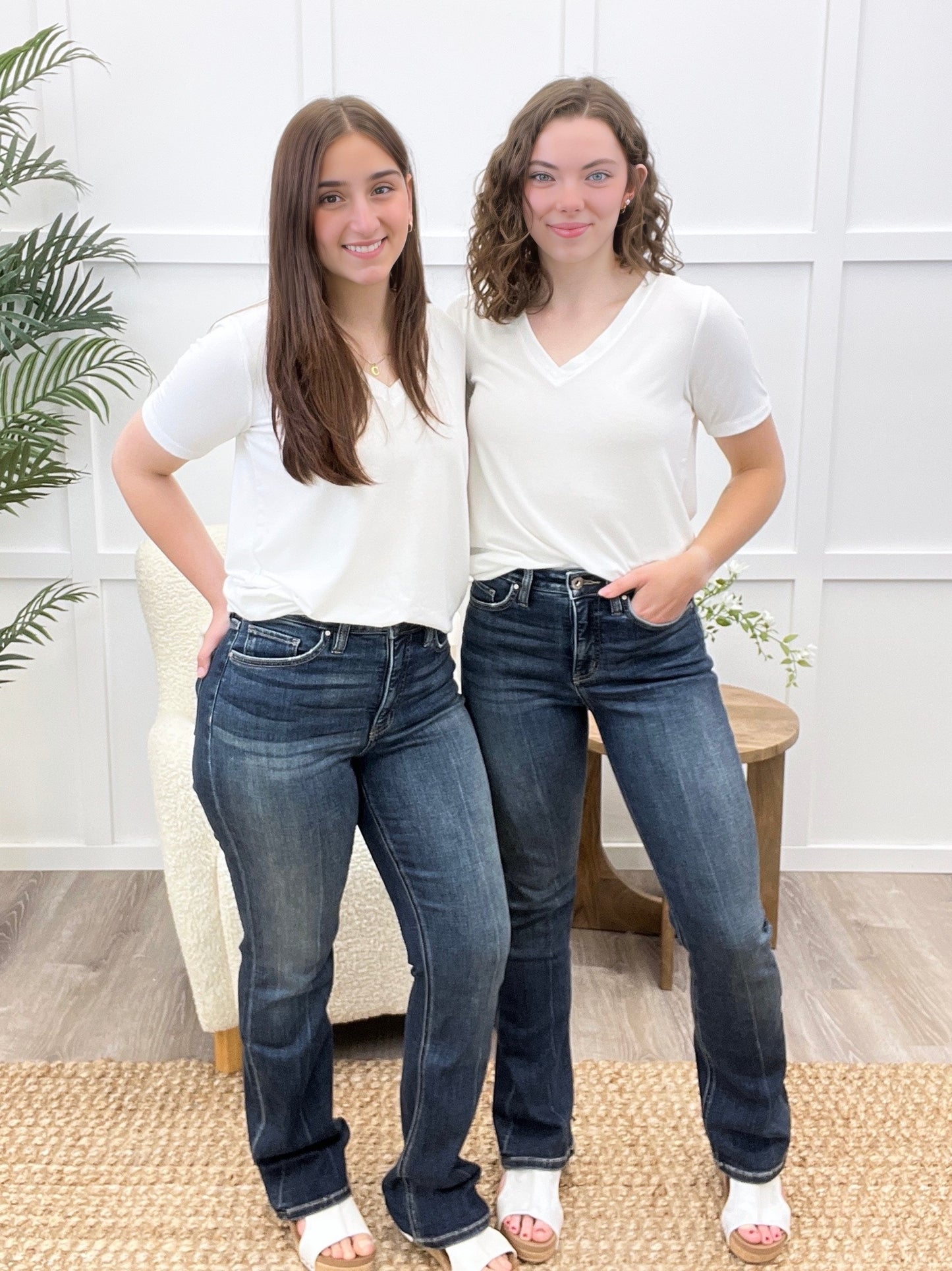 Perfect Fit High Rise Bootcut Jeans by RFM