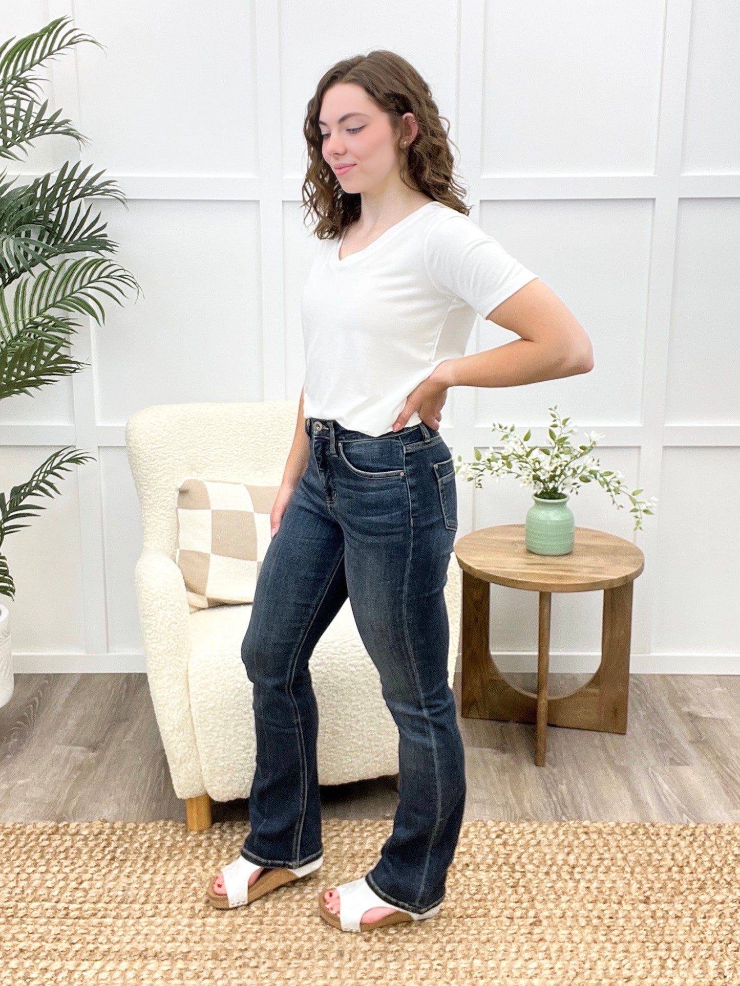 Perfect Fit High Rise Bootcut Jeans by RFM