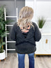 POL Women's Black Long Sleeve Top w/ Crisscross Back