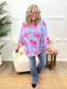 Dear Scarlett Women's Multi Color Floral Print Top