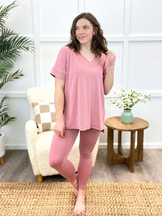 Quinn Luxe Loungewear Set - Rose