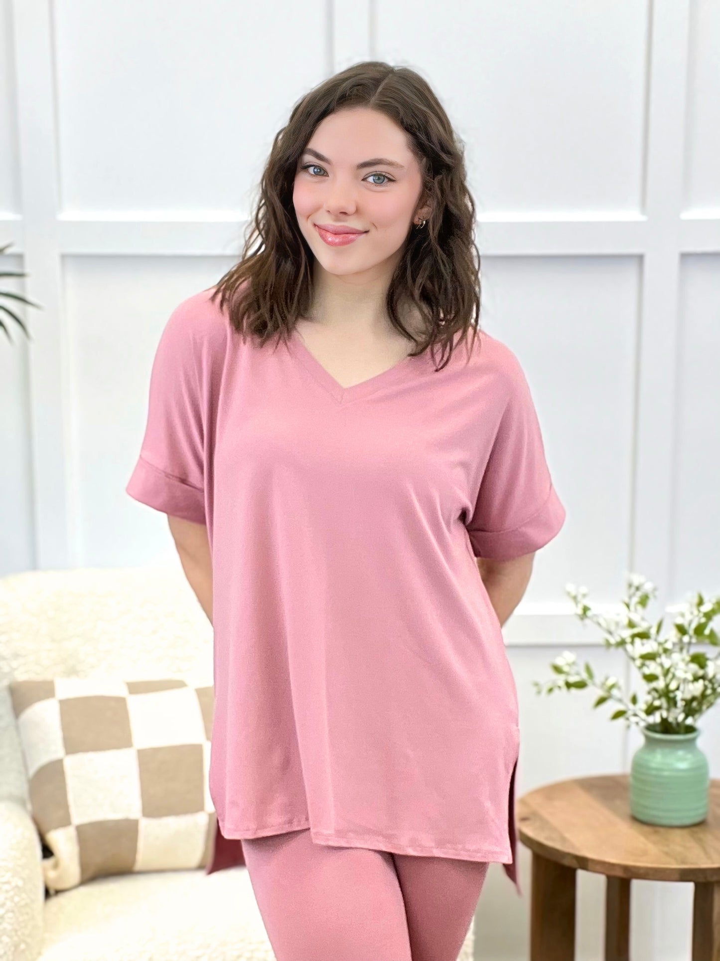 Quinn Loungewear Set- Rose