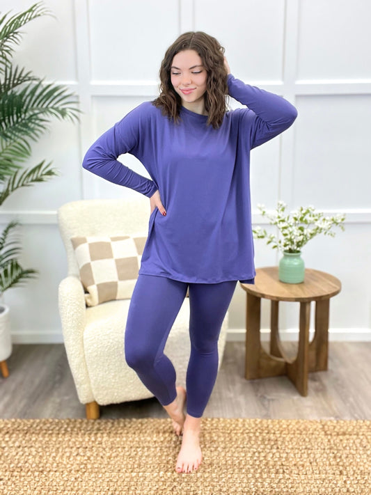 Felicity Luxe Loungewear Set - Periwinkle