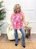 Dear Scarlett Women's Pink Floral Sleeveless Lizzy Top