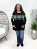 Women's Black Top w/ Green & Black Plaid Contrast