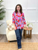 Dear Scarlett Women's Red Floral Print Lizzy Top