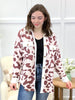 Women's Leopard Print Button Up Top w/ Chest Pockets