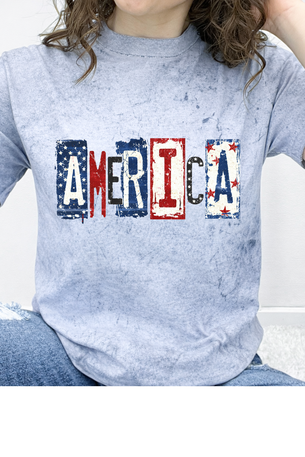Vintage America Block Letter Graphic Collection
