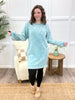 Women's Cozy Mineral Wash Sweatshirt Dress with Pockets