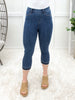 Willow Grace Pull-On High-Rise Capri Jeans by Judy Blue
