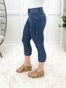 Willow Grace Pull-On High-Rise Capri Jeans by Judy Blue