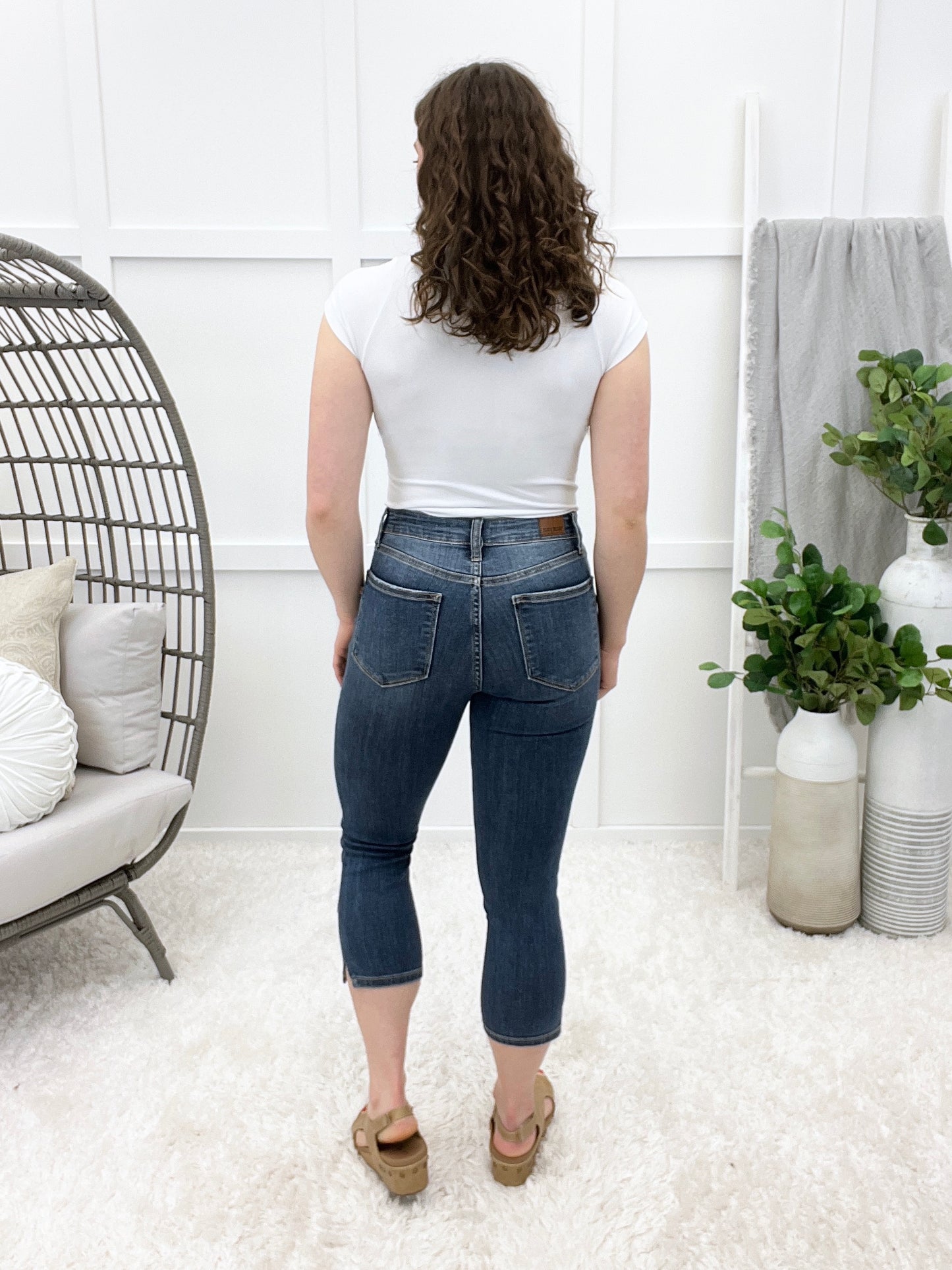 Savannah Rose High-Rise Capri Jeans by Judy Blue