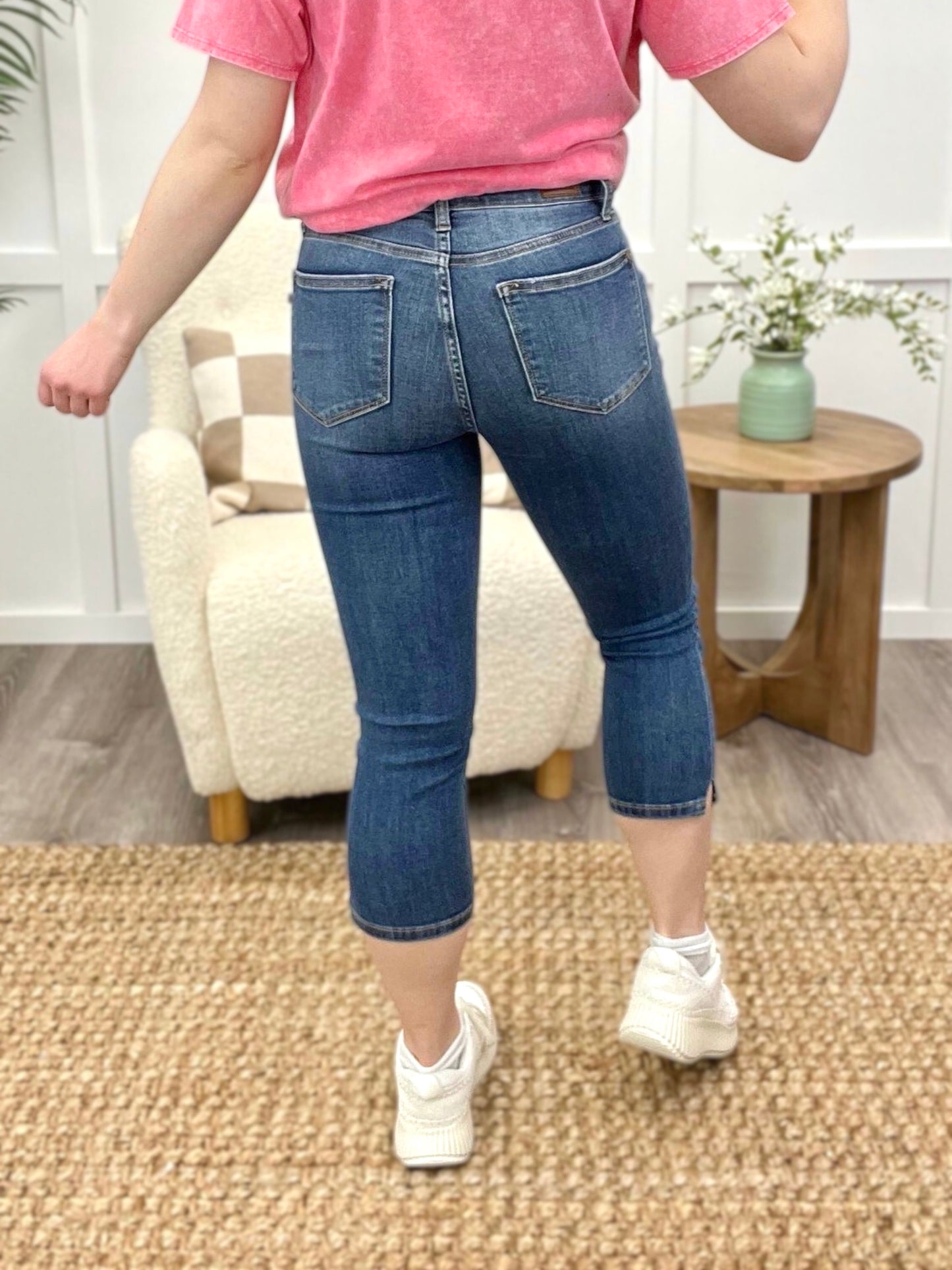 Savannah Rose High-Rise Capri Jeans by Judy Blue