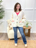 Moonlight Glow Multi-Color Sequin V-Neck Sweater Cardigan