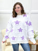 Stellar Comfort Lavender Star Sweater