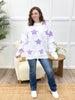 Stellar Comfort Lavender Star Sweater