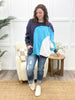 Ocean Breeze Color Block Terry Sweater