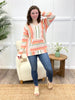 Sunlit Stripes Knit Top with Kangaroo Pocket