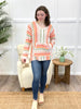 Sunlit Stripes Knit Top with Kangaroo Pocket