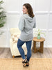 Heathered Grey Button Down Hoodie with Pocket