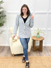 Heathered Grey Button Down Hoodie with Pocket