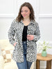 Classic Leopard Print Button-Up Shacket with Pockets