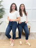 Sophia Grace High-Rise Denim Capris – Premium Stretch