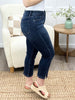 Sophia Grace High-Rise Denim Capris – Premium Stretch