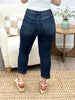 Sophia Grace High-Rise Denim Capris – Premium Stretch