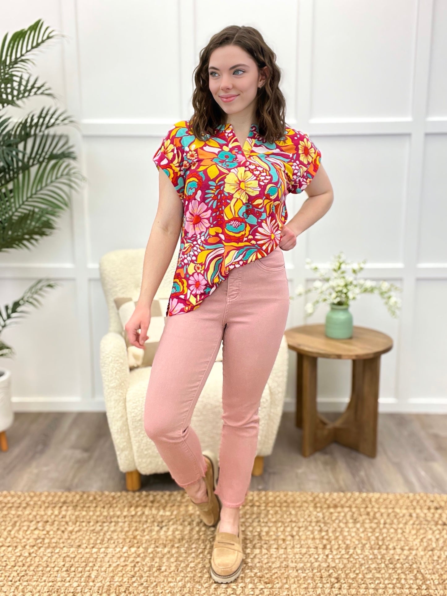 Rosalie Straight Leg Cropped Jeans by RFM