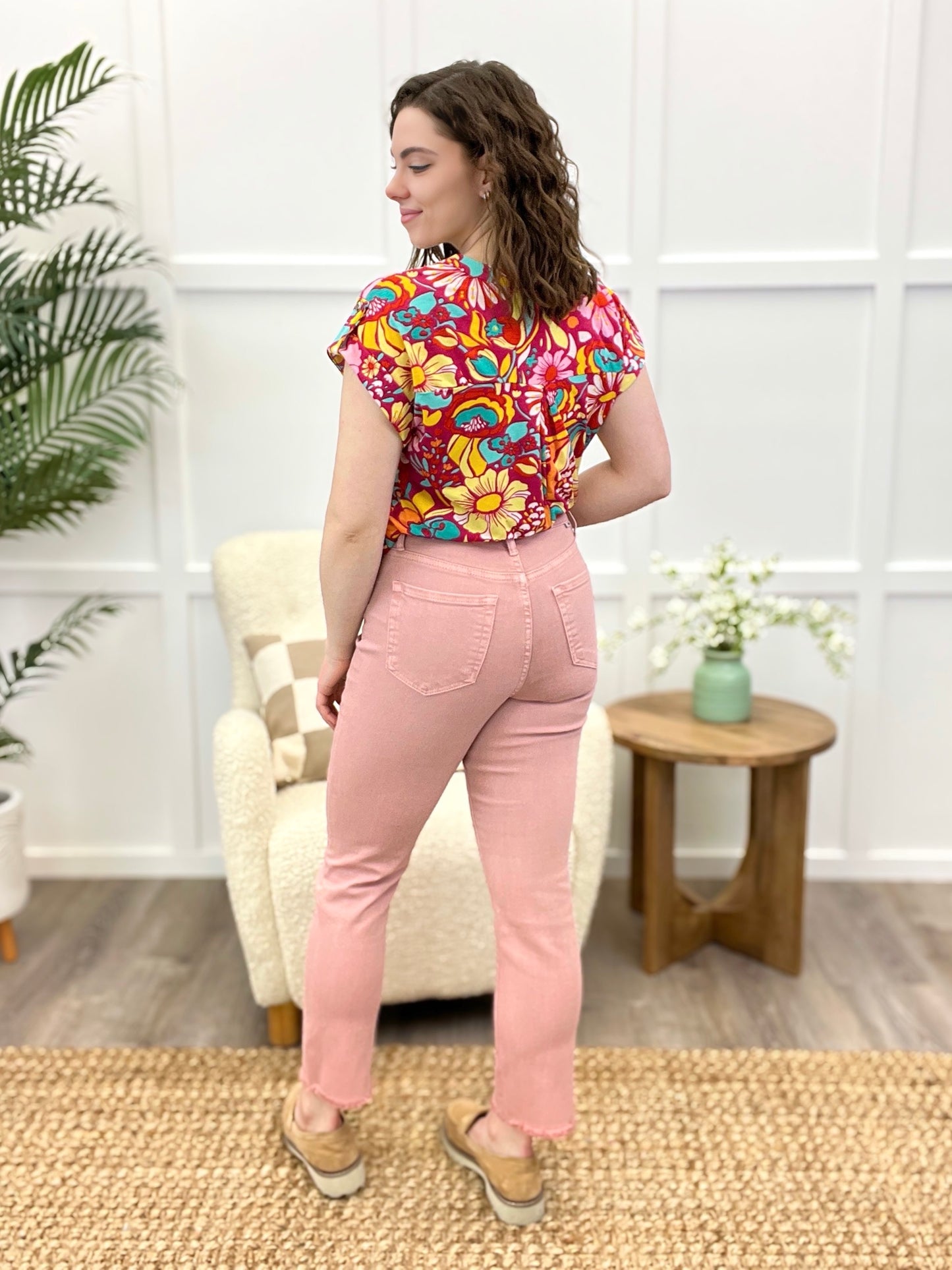 Rosalie Straight Leg Cropped Jeans by RFM
