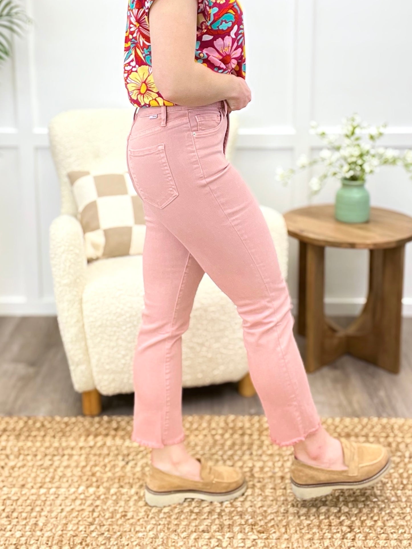 Rosalie Straight Leg Cropped Jeans by RFM