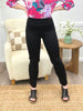 Dear Scarlett Women's Solid Straight Leg Magic Pants, Black
