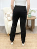 Dear Scarlett Women's Solid Straight Leg Magic Pants, Black