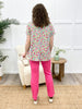Dear Scarlett Women's Solid Straight Leg Magic Pants, Fuchsia