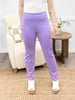 Dear Scarlett Women's Solid Straight Leg Magic Pants, Violet